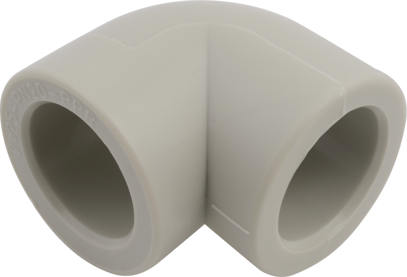 Угольник (серый) PPRC  90' d40 (10шт/60шт)